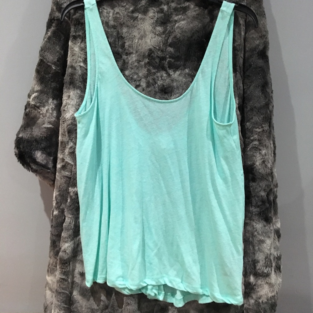 Bright green blue tank